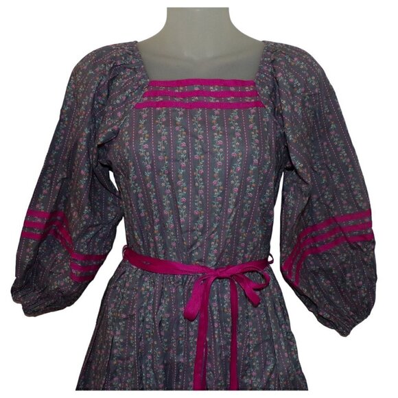 NWT Vintage Joseph LOVE Brand Iconic Chintz Ribbon Dress 8T tall? Chest 30 L 38 - Picture 2 of 4